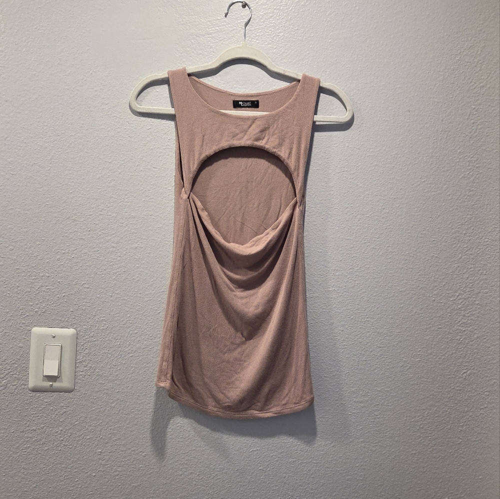 Revolve Michael Lauren Blush Pink Drape Tank Top